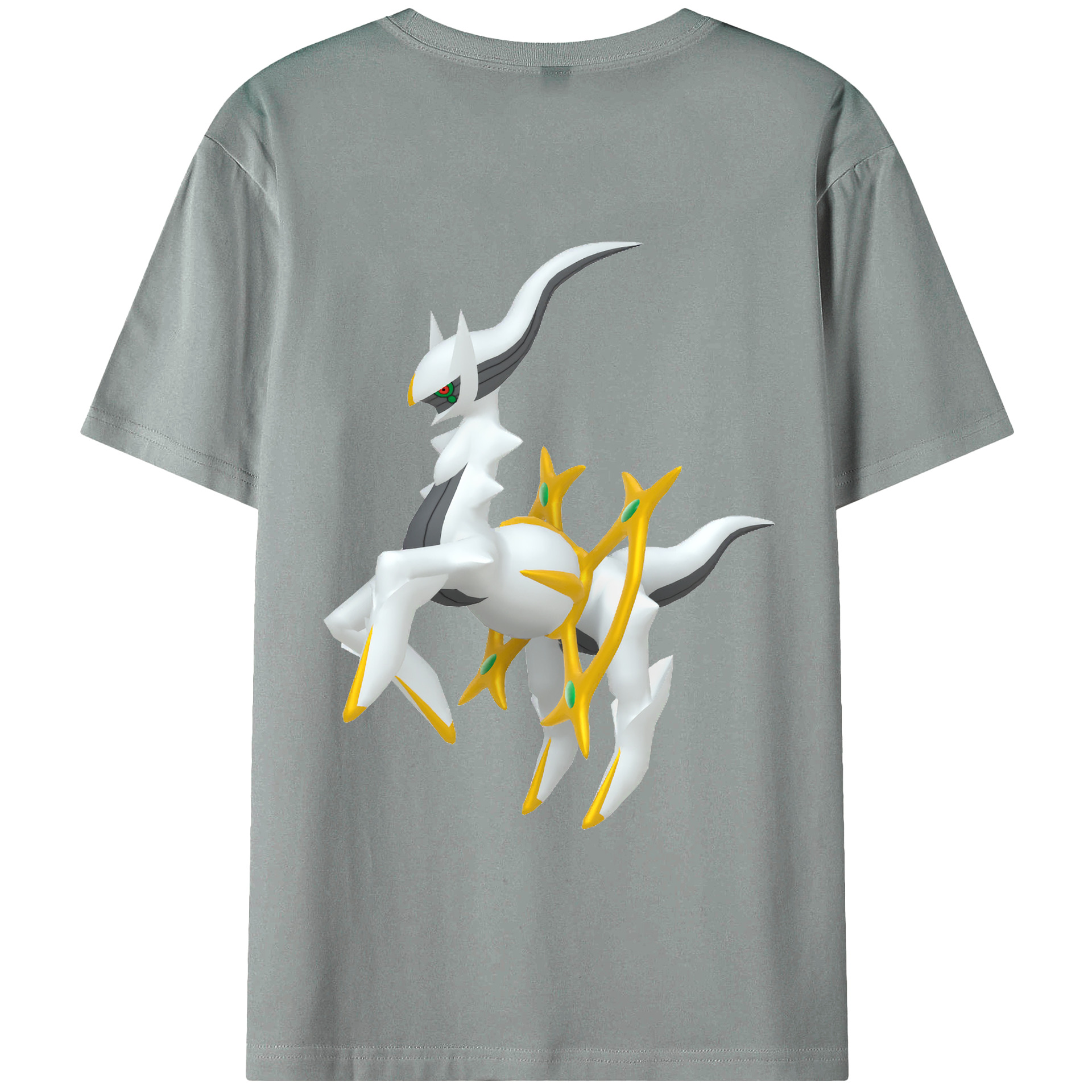 （画像用） ポケットモンスター Pokémon 綿100％ メンズ半袖Tシャツ（バックプリント） 通気性